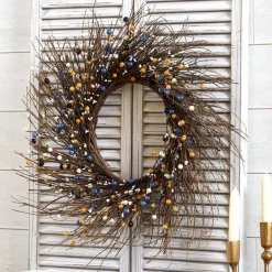 Colorful Country Berry Wreath, Garland or LED Candle