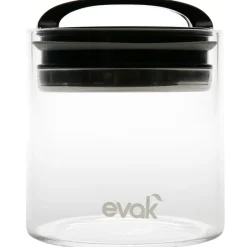 Compact Food Storage Container with Vacuum Seal Lid