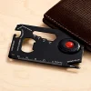 Compact LED Multifunction Stainless Steel 12 in 1 Tool
