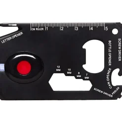 Compact LED Multifunction Stainless Steel 12 in 1 Tool