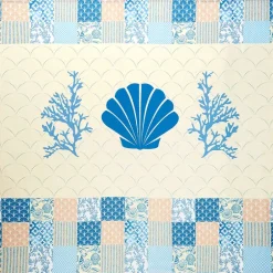 Coral Patch Shower Curtain, Bath Rug, Hand Towels, Valance, or Hooks