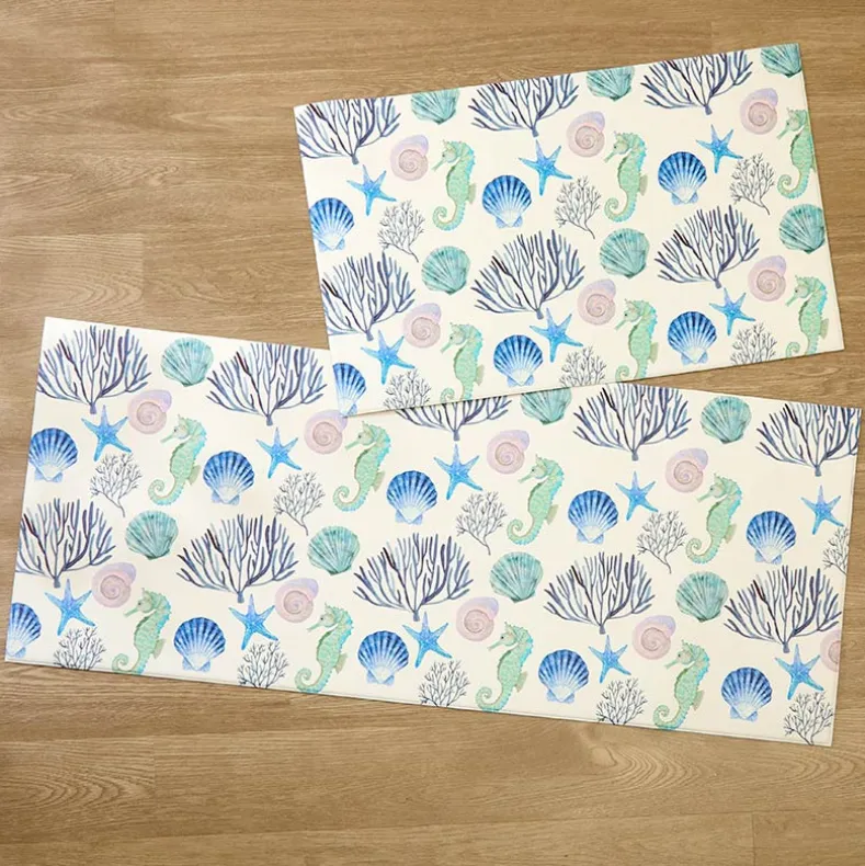 Coral Sea Kitchen Comfort Accent Rug