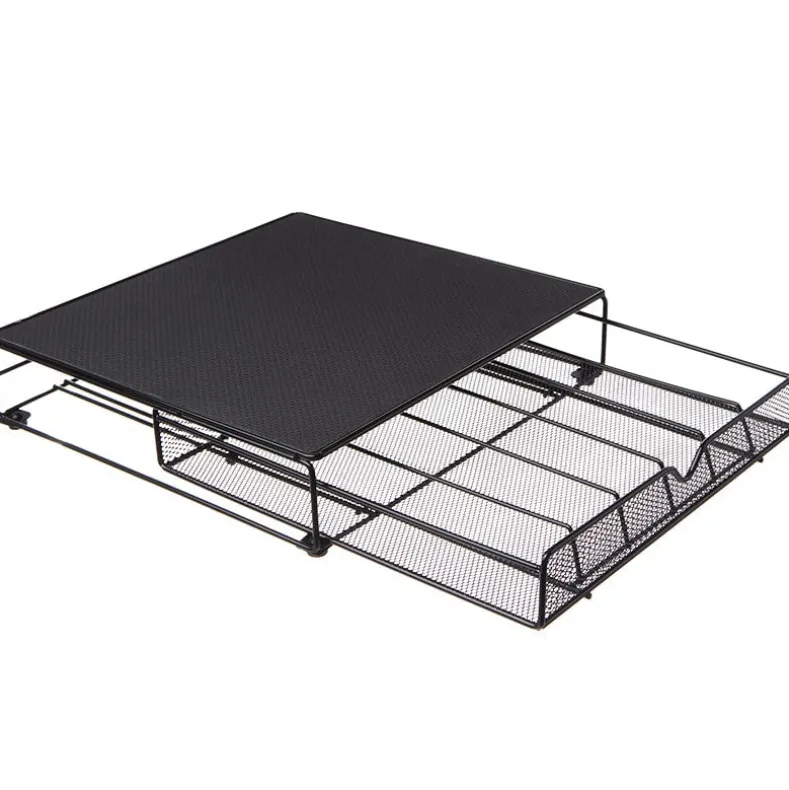 Countertop Metal Coffee Pod Storage Drawer and Stand for Kitchen
