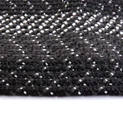 Country Braided Tan Corner Rug 5'8" x 5'8"