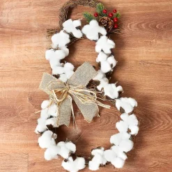 Country Cotton Boll Decor