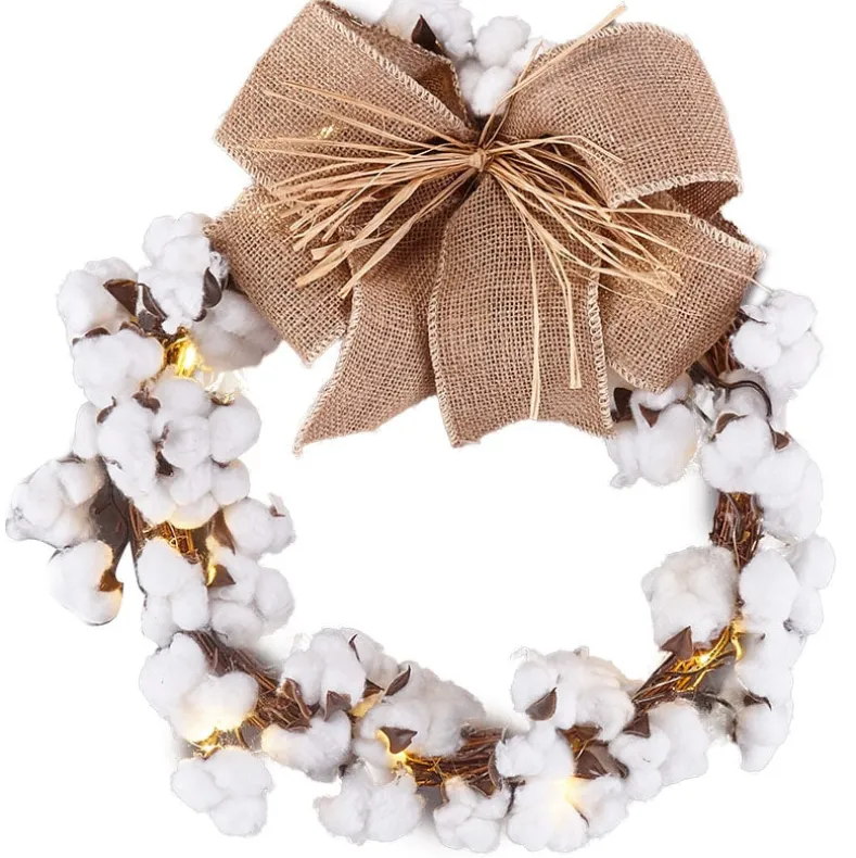 Country Cotton Boll Decor