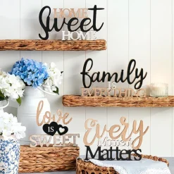 Country Sentiment Word Block Sign