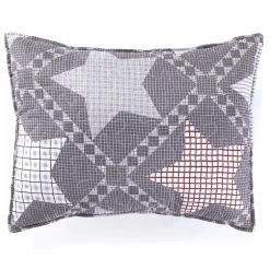 Country Star Quilted Standard Pillow Sham