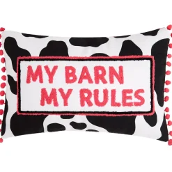 Cowgirl Embroidered Decorative Pillow