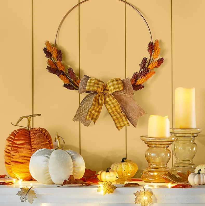 Cream and Gold Harvest Decor