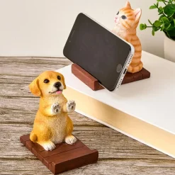 Cute Mobile Phone Stand in Cat or Dog