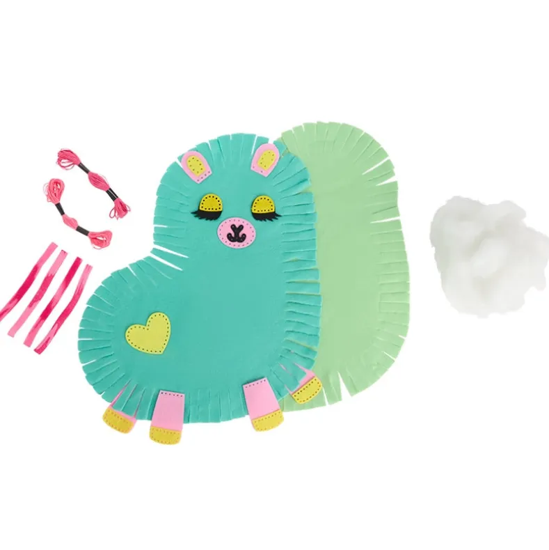 Dachshund or Llama Knit and Stitch DIY Assemble Cushion