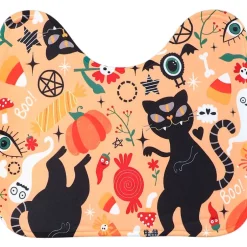 Dancing Cats Halloween Bath Set 16-Pc. Memory Foam