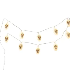 Day of the Dead Sugar Skull String Lights - Battery Operated
