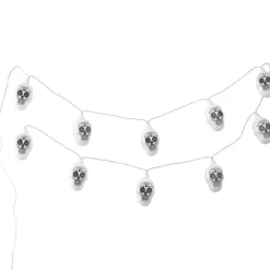 Day of the Dead Sugar Skull String Lights - Battery Operated