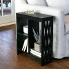 Decorative End Table with Drink Holder
