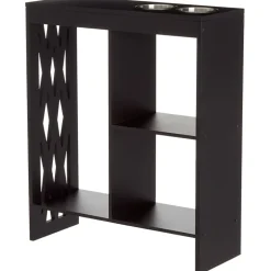 Decorative End Table with Drink Holder