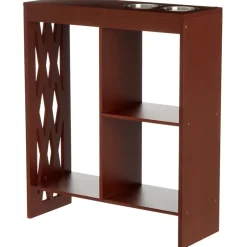 Decorative End Table with Drink Holder