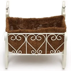 Decorative Fence and Rail Planters for Outdoor Flowers