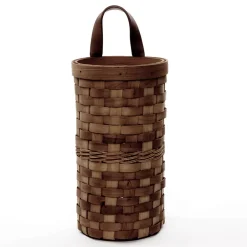 Decorative Grocery Plastic Bag Dispenser - Woven Design