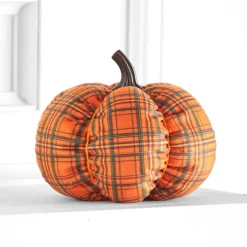 Decorative Harvest Plush Pumpkin