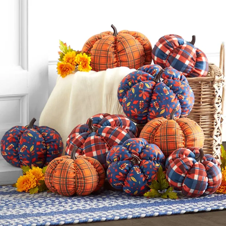 Decorative Harvest Plush Pumpkin