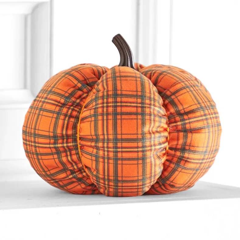 Decorative Harvest Plush Pumpkin