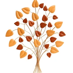 Decorative Metal Wall Tree Décor - Blue/Green, Copper, or Mauve