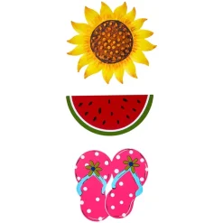 Decorative Plastic Cup Holder with Interchangeable Icons