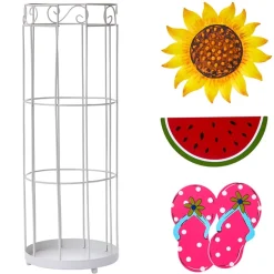 Decorative Plastic Cup Holder with Interchangeable Icons