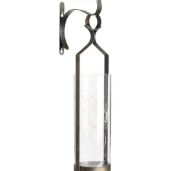 Decorative Wall Sconce With Fairy Lights - Black, Rustic Copper, or White
