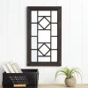Decorative Wood Rectangular Black Framed Mirror