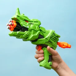Dino Foam Dart Blaster - 4 Dart Capacity for Ultimate Target Practice Fun