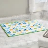 Dish Drying Mat Absorbent Kitchen Counter Mat Floral