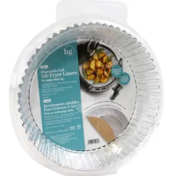 Disposable Foil Air Fryer Liners - Set of 24 - Square or Round