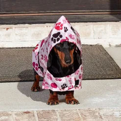 Dog Rain Poncho - Water-Resistant with Secure Belly Strap