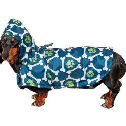 Dog Rain Poncho - Water-Resistant with Secure Belly Strap