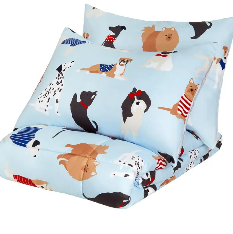 Dog's Life Reversible Queen or King Complete Comforter Set