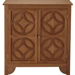2-Door Cabinet with Circle Design