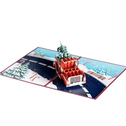 3-D Pop-Up Holiday Greeting Card
