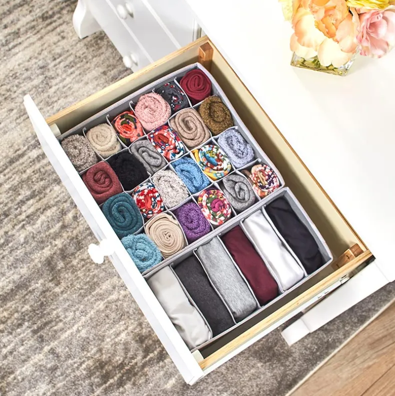 Drawer Organizer with 15 or 30 Compartments