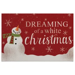 Dreaming of a White Christmas Doormat
