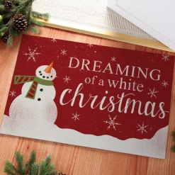 Dreaming of a White Christmas Doormat