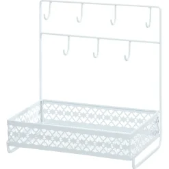 Dresser Top Organizer with Hooks