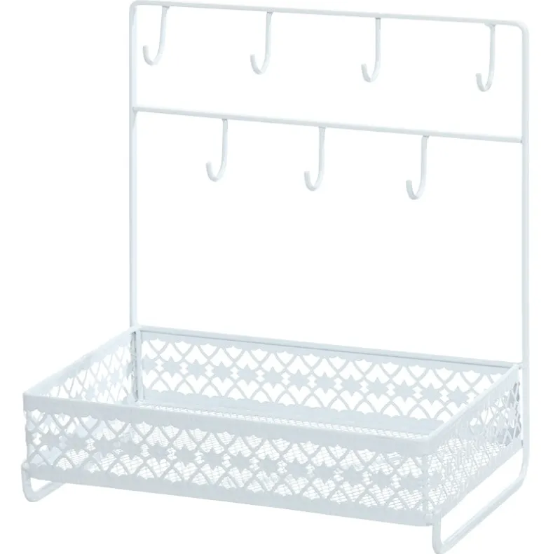 Dresser Top Organizer with Hooks