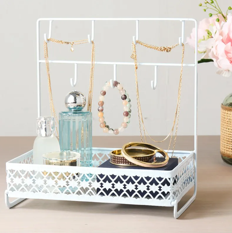 Dresser Top Organizer with Hooks