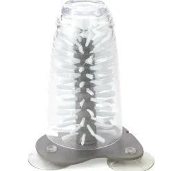 Drinkware Cleaner with Brush and Suction Base