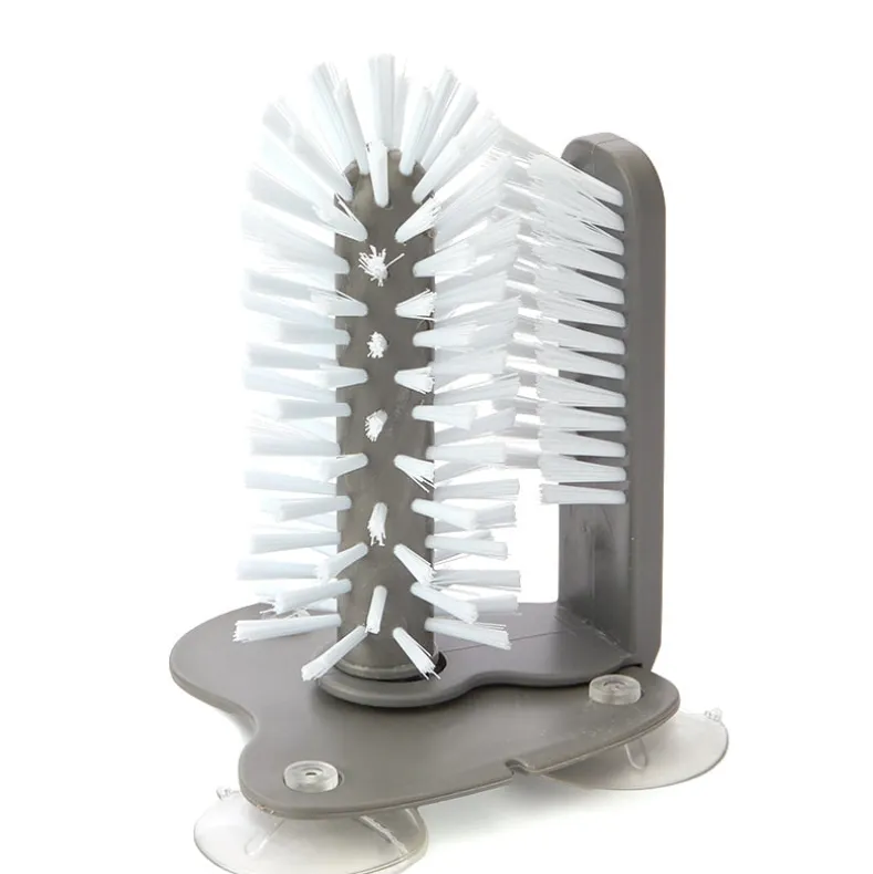 Drinkware Cleaner with Brush and Suction Base