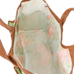 Durable Rose Print Canvas Tool Bag for Gardening