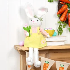 Easter Country Bunnies, Decorative Carrot Garland, or Carrot Wreath